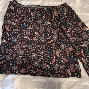 Paisley off the shoulder top never worn
